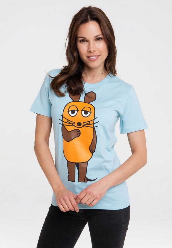LOGOSHIRT T-Shirt Die Sendung mit der Maus mit lizenziertem Print von LOGOSHIRT