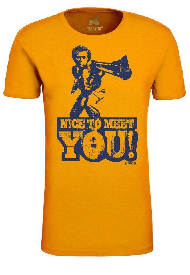LOGOSHIRT T-Shirt Dirty Harry - Nice To Meet You mit coolem Frontprint von LOGOSHIRT