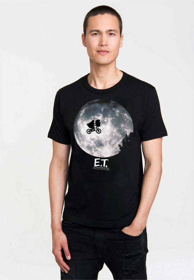 LOGOSHIRT T-Shirt E.T. - Mond mit coolem Print von LOGOSHIRT