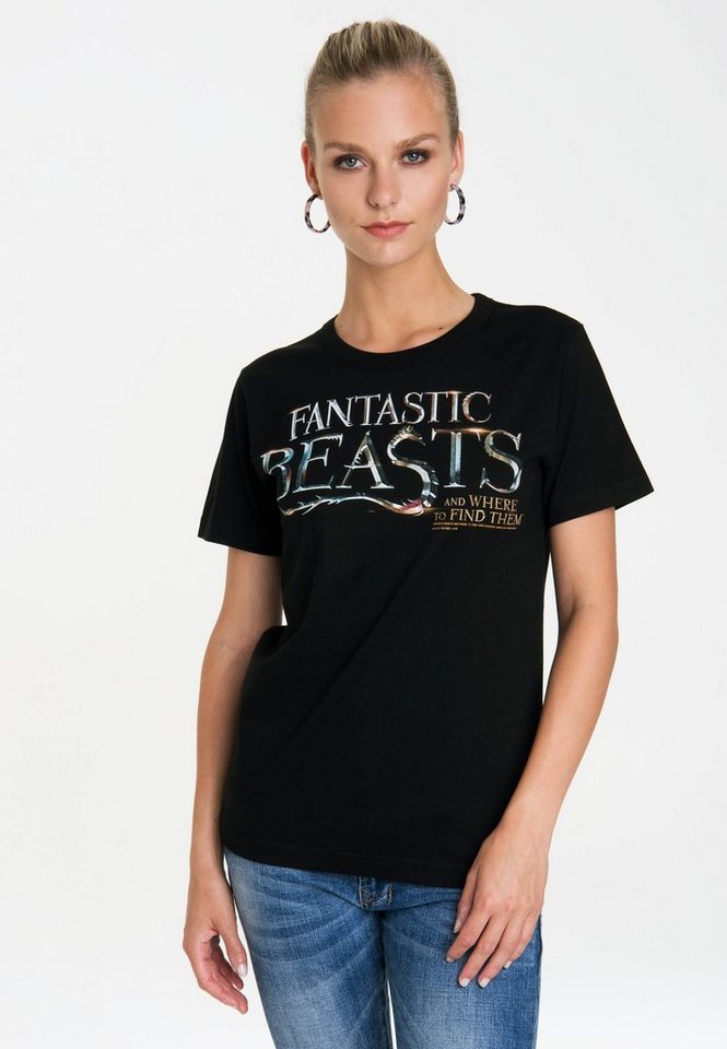 LOGOSHIRT T-Shirt Fantastic Beasts Logo mit lizenziertem Originaldesign von LOGOSHIRT