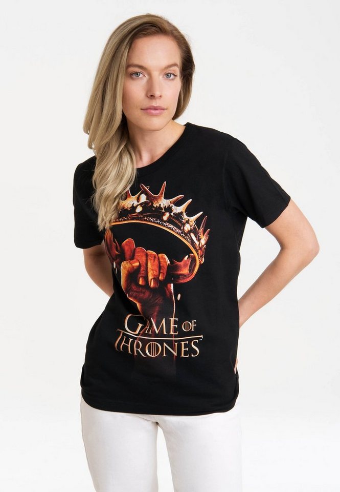 LOGOSHIRT T-Shirt Game Of Thrones - Krone mit lizenziertem Print von LOGOSHIRT