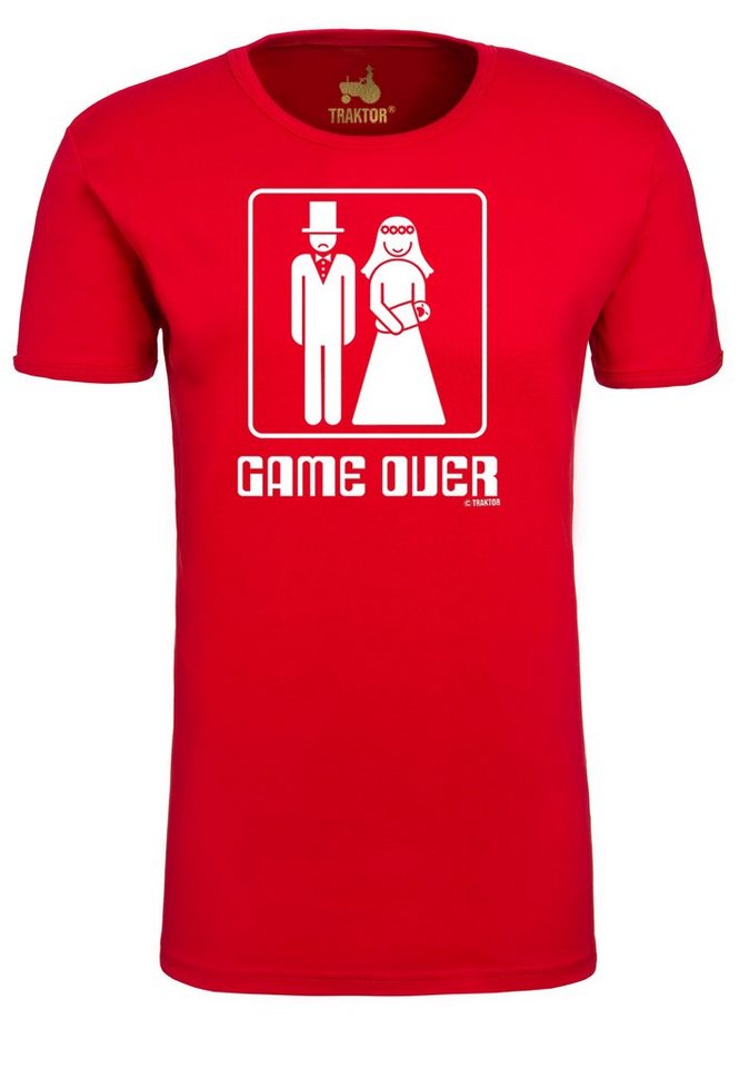 LOGOSHIRT T-Shirt Game Over mit lustigem Print von LOGOSHIRT