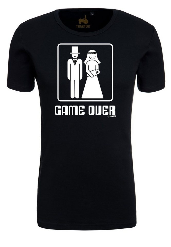 LOGOSHIRT T-Shirt Game Over mit lustigem Print von LOGOSHIRT