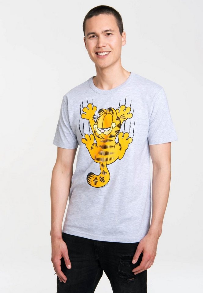 LOGOSHIRT T-Shirt Garfield Scratches mit witzigem Frontprint von LOGOSHIRT