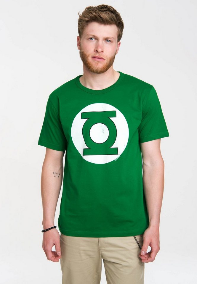 LOGOSHIRT T-Shirt Green Lantern Logo - DC - My Power mit coolem Print von LOGOSHIRT