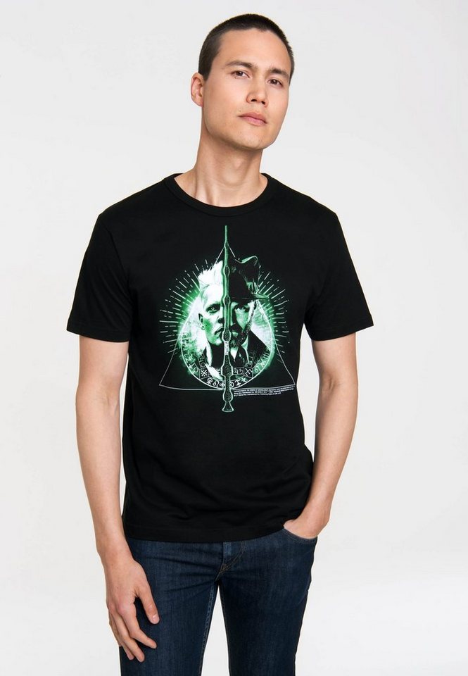 LOGOSHIRT T-Shirt Grindelwald vs Dumbledore mit großem Frontprint von LOGOSHIRT