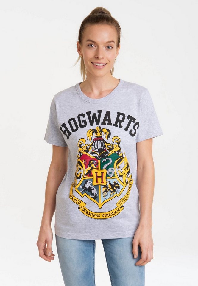 LOGOSHIRT T-Shirt Harry Potter - Hogwarts mit lizenziertem Print von LOGOSHIRT