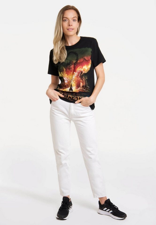 LOGOSHIRT T-Shirt Hobbit - Battle Of The Five Armies mit lizenziertem Print von LOGOSHIRT