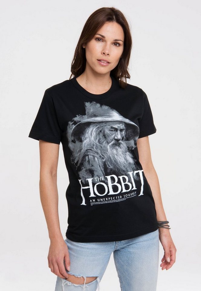 LOGOSHIRT T-Shirt Hobbit - Gandalf mit lizenziertem Print von LOGOSHIRT