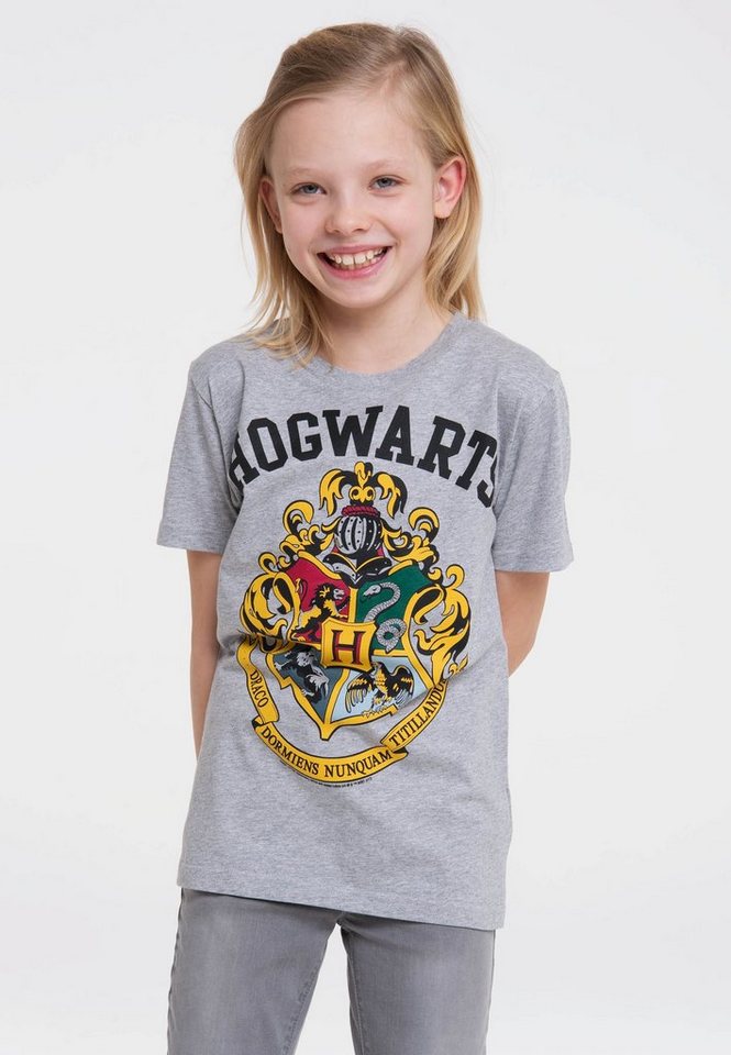 LOGOSHIRT T-Shirt Hogwarts mit lässigem Frontprint von LOGOSHIRT
