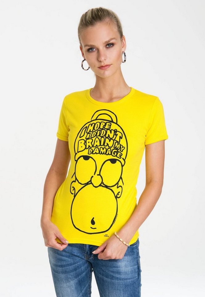 LOGOSHIRT T-Shirt Homer mit lizenziertem Originaldesign von LOGOSHIRT