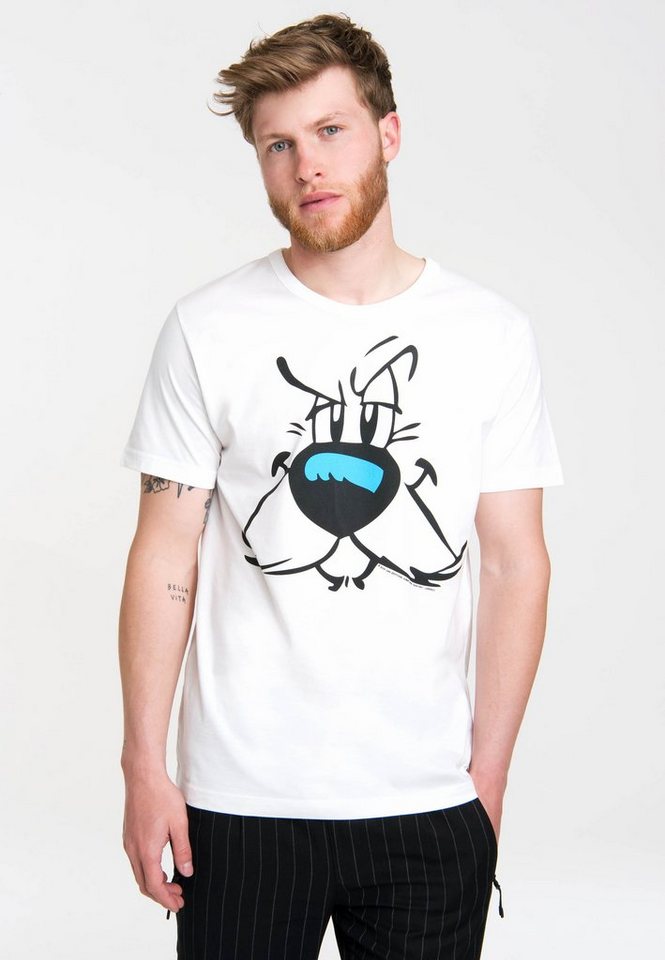 LOGOSHIRT T-Shirt Idefix - Faces - Asterix mit coolem Print von LOGOSHIRT