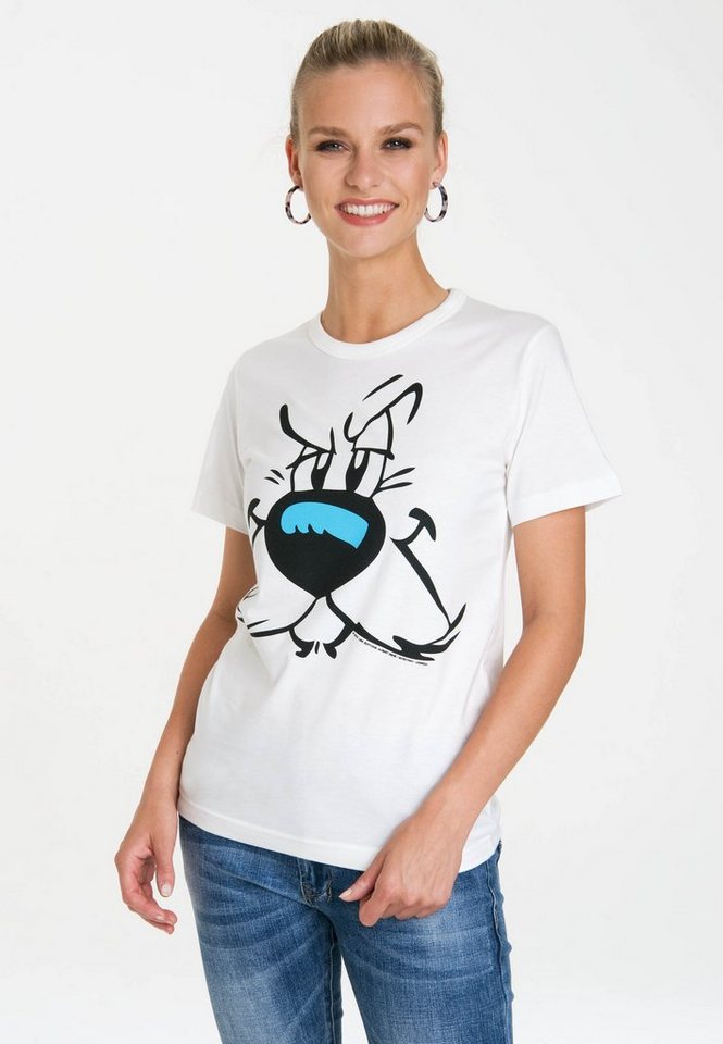 LOGOSHIRT T-Shirt Idefix – Faces mit lizenziertem Originaldesign von LOGOSHIRT