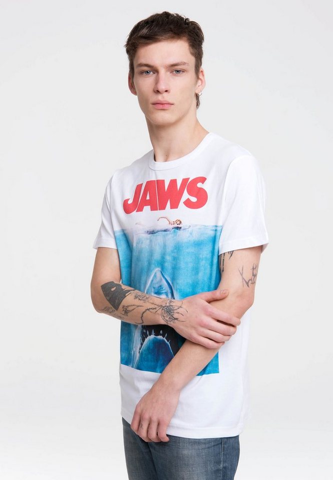 LOGOSHIRT T-Shirt Jaws mit kultigem Print von LOGOSHIRT