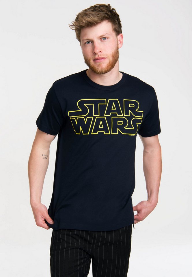 LOGOSHIRT T-Shirt Krieg der Sterne - Logo mit Star Wars-Schriftzug von LOGOSHIRT