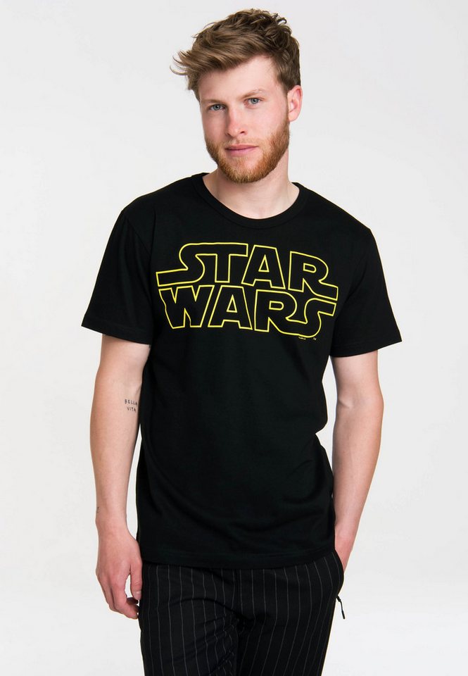 LOGOSHIRT T-Shirt Krieg der Sterne - Logo mit Star Wars-Schriftzug von LOGOSHIRT