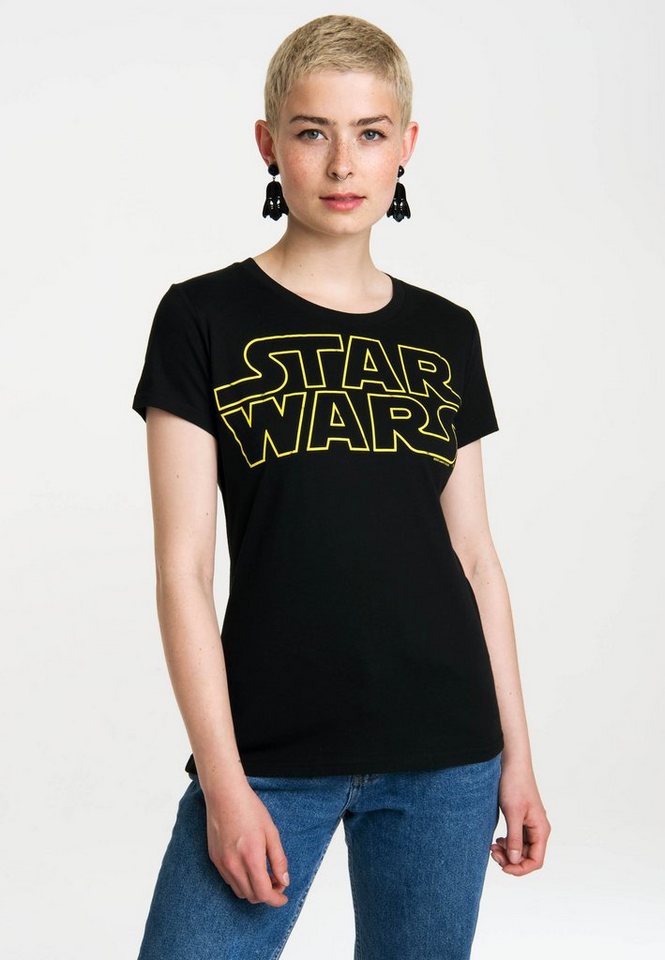 LOGOSHIRT T-Shirt Krieg der Sterne - Star Wars mit coolem Frontprint von LOGOSHIRT