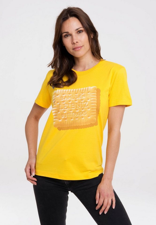 LOGOSHIRT T-Shirt Leibniz Keks mit lizenziertem Print von LOGOSHIRT
