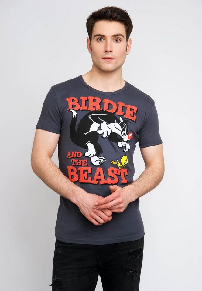 LOGOSHIRT T-Shirt Looney Tunes mit lizenziertem Originaldesign von LOGOSHIRT