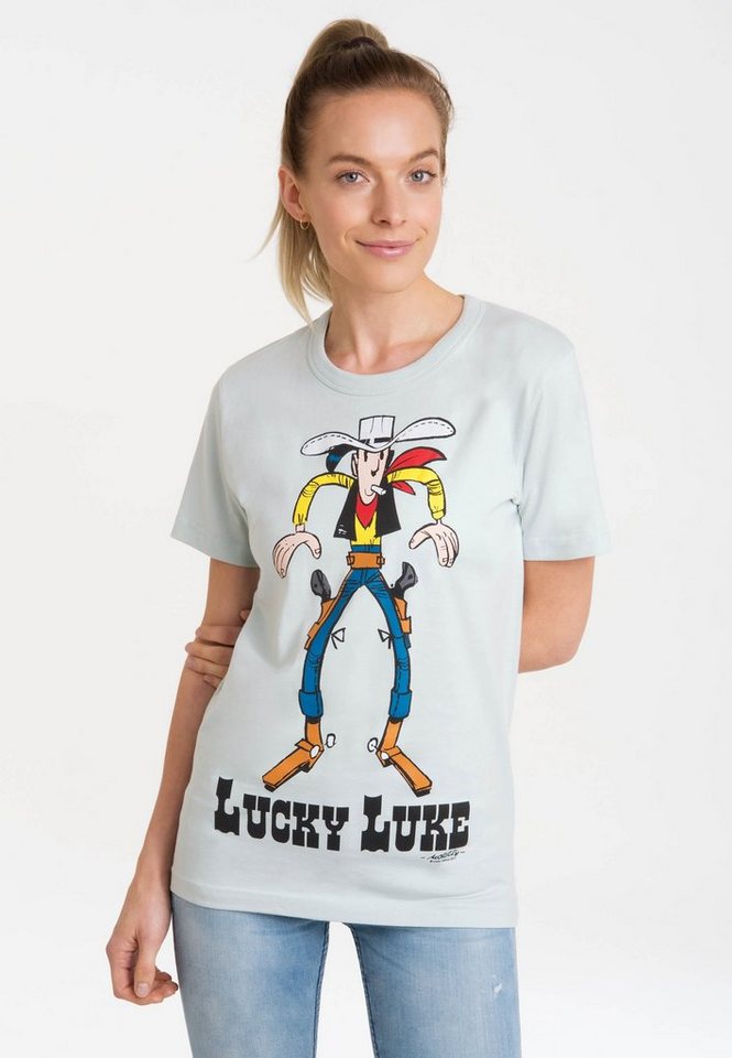 LOGOSHIRT T-Shirt Lucky Luke Colt mit lizenziertem Print von LOGOSHIRT