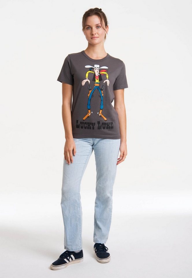 LOGOSHIRT T-Shirt Lucky Luke Colt mit lizenziertem Print von LOGOSHIRT