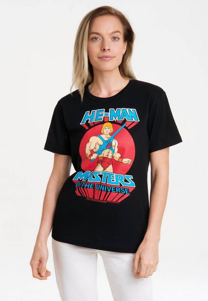 LOGOSHIRT T-Shirt MOTU - He-Man mit lizenziertem Print von LOGOSHIRT