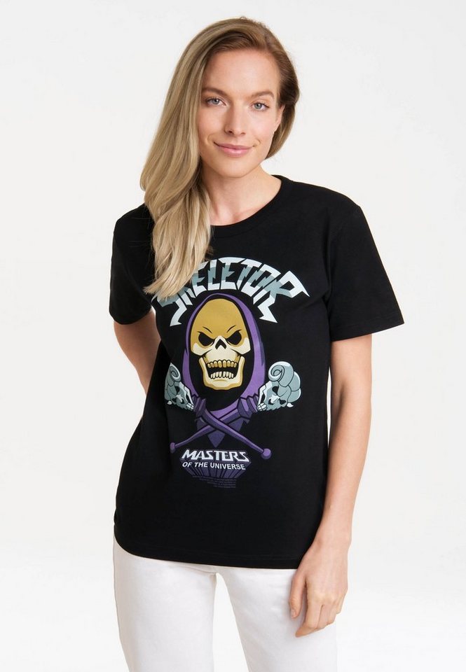 LOGOSHIRT T-Shirt MOTU - Skeletor mit lizenziertem Print von LOGOSHIRT