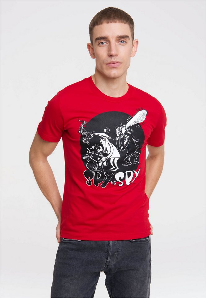 LOGOSHIRT T-Shirt Mad - Spy vs Spy - Club mit Spy vs Spy-Print von LOGOSHIRT