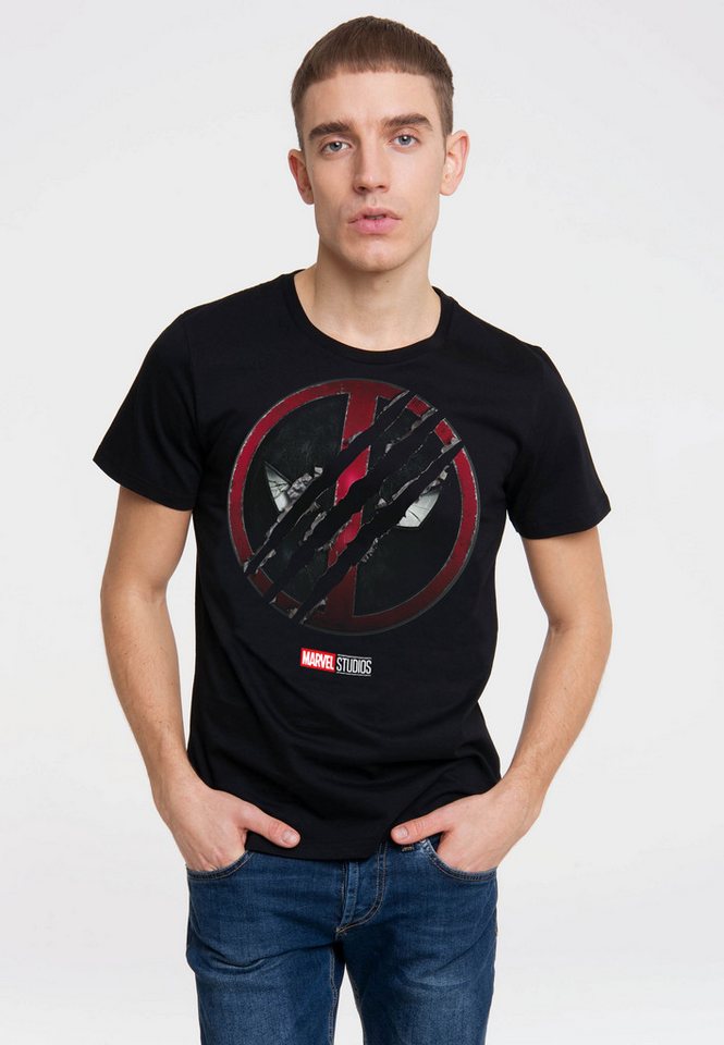 LOGOSHIRT T-Shirt Marvel - Deadpool & Wolverine mit coolem Frontprint von LOGOSHIRT