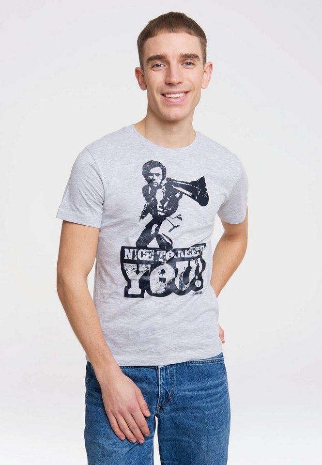LOGOSHIRT T-Shirt NICE TO MEET YOU mit Dirty Harry-Print von LOGOSHIRT