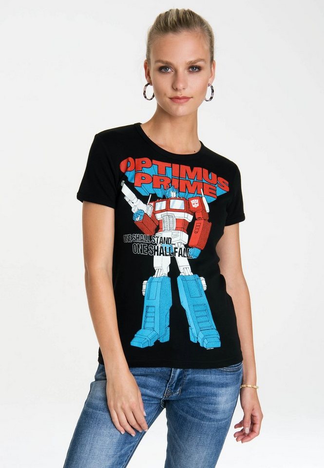 LOGOSHIRT T-Shirt Optimus Prime - One Shall Stand mit lizenziertem Originaldesign von LOGOSHIRT