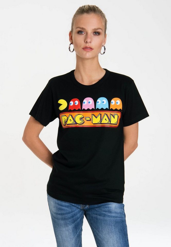 LOGOSHIRT T-Shirt Pac-Man mit lizenziertem Originaldesign von LOGOSHIRT