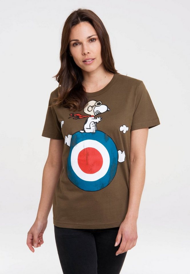 LOGOSHIRT T-Shirt Peanuts - Snoopy mit lizenziertem Print von LOGOSHIRT