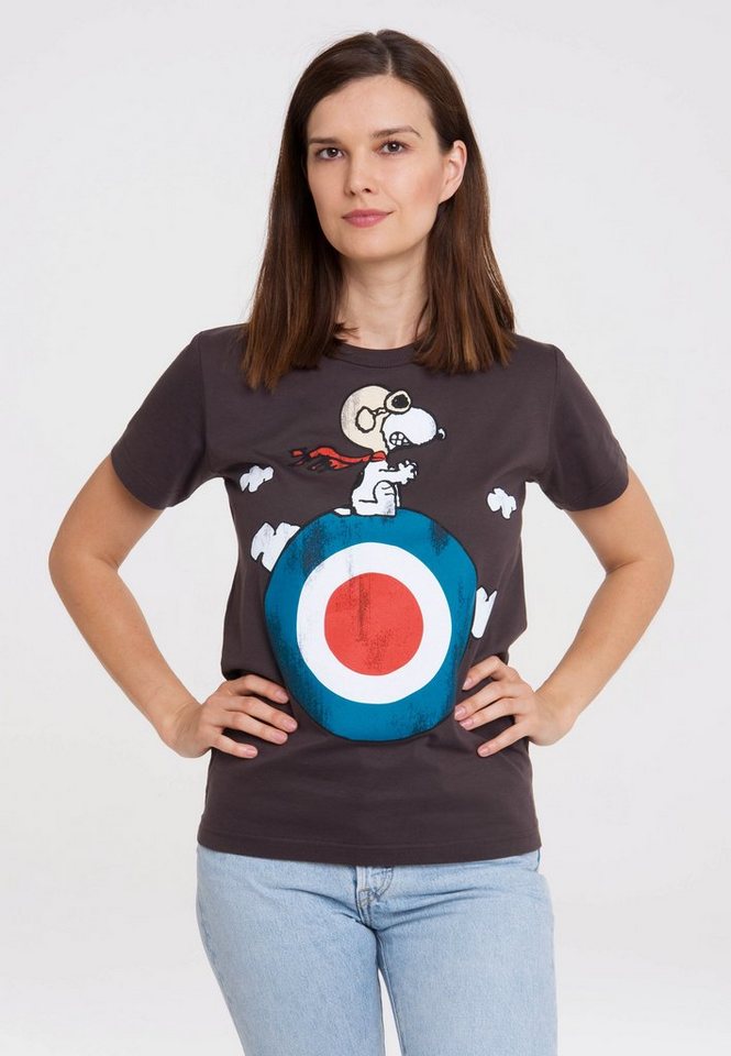 LOGOSHIRT T-Shirt Peanuts - Snoopy mit lizenziertem Print von LOGOSHIRT