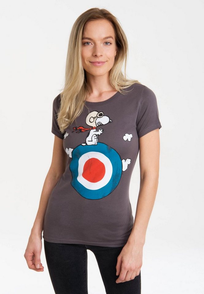 LOGOSHIRT T-Shirt Peanuts - Snoopy mit lizenziertem Print von LOGOSHIRT