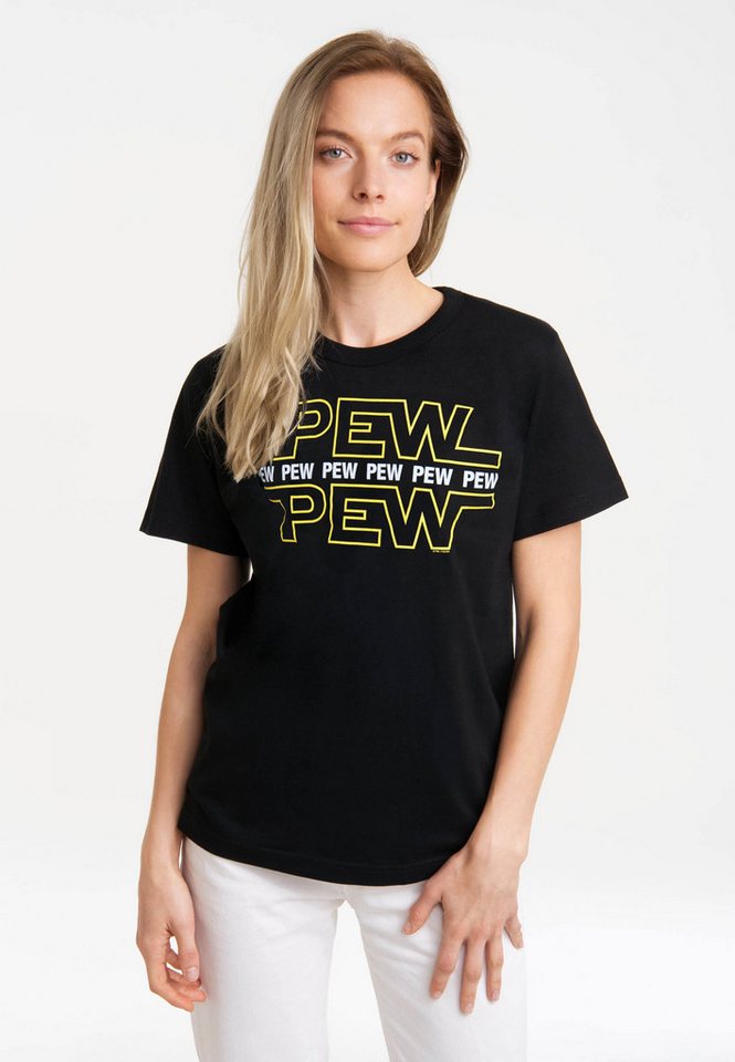 LOGOSHIRT T-Shirt Pew Pew mit coolem Print von LOGOSHIRT