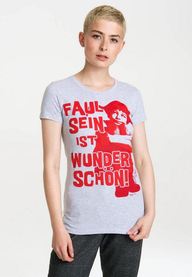 LOGOSHIRT T-Shirt Pippi Langstrumpf mit tollem Frontprint von LOGOSHIRT