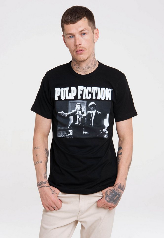 LOGOSHIRT T-Shirt Pulp Fiction mit lässigem Front-Print von LOGOSHIRT