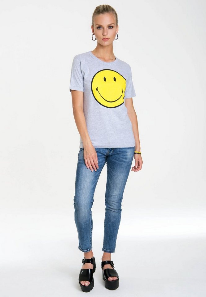 LOGOSHIRT T-Shirt Smiley mit lizenziertem Originaldesign von LOGOSHIRT