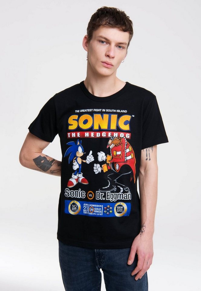 LOGOSHIRT T-Shirt Sonic mit lizenzierten Originaldesign von LOGOSHIRT