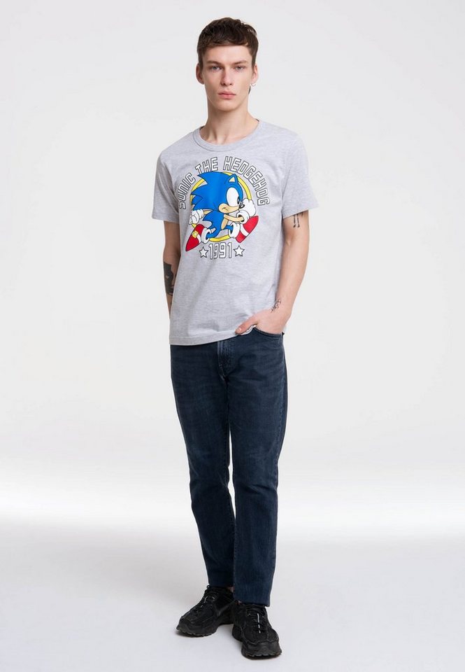 LOGOSHIRT T-Shirt Sonic the Hedgehog 1991 mit Retro-Print von LOGOSHIRT