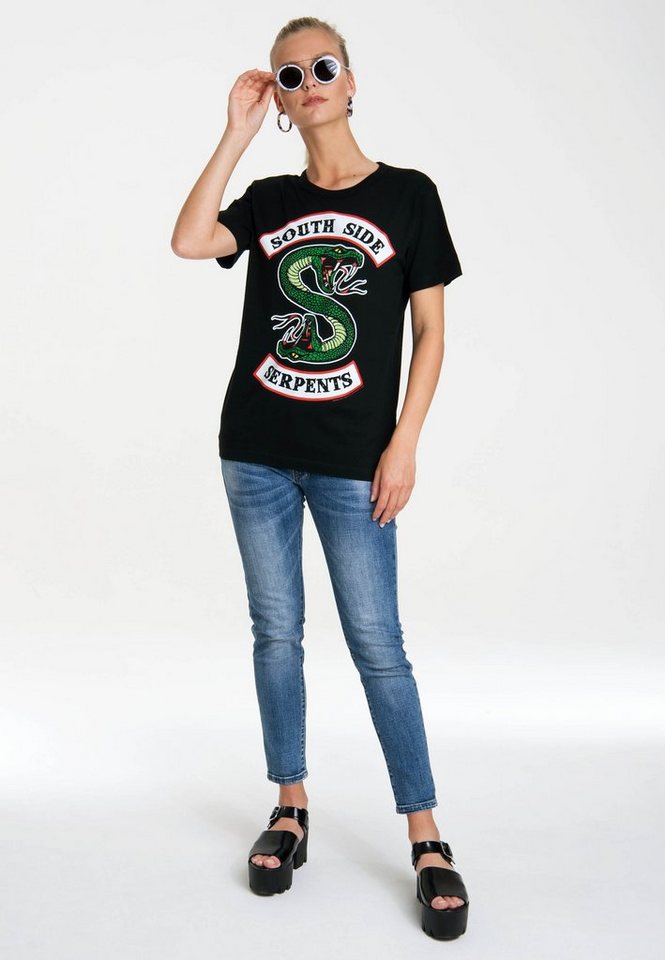LOGOSHIRT T-Shirt South Side Serpents mit Riverdale-Frontprint von LOGOSHIRT