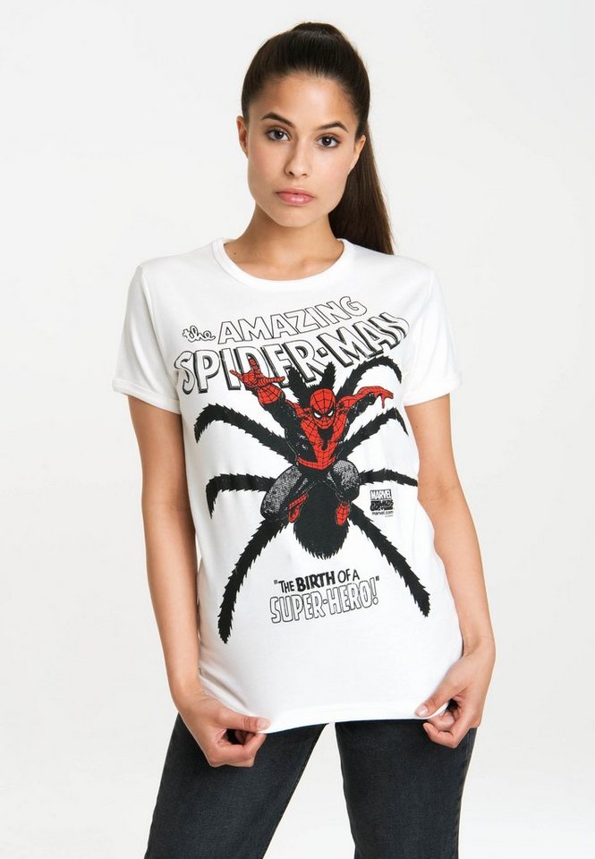 LOGOSHIRT T-Shirt Spider-Man Birth mit lizenzierten Originaldesign von LOGOSHIRT