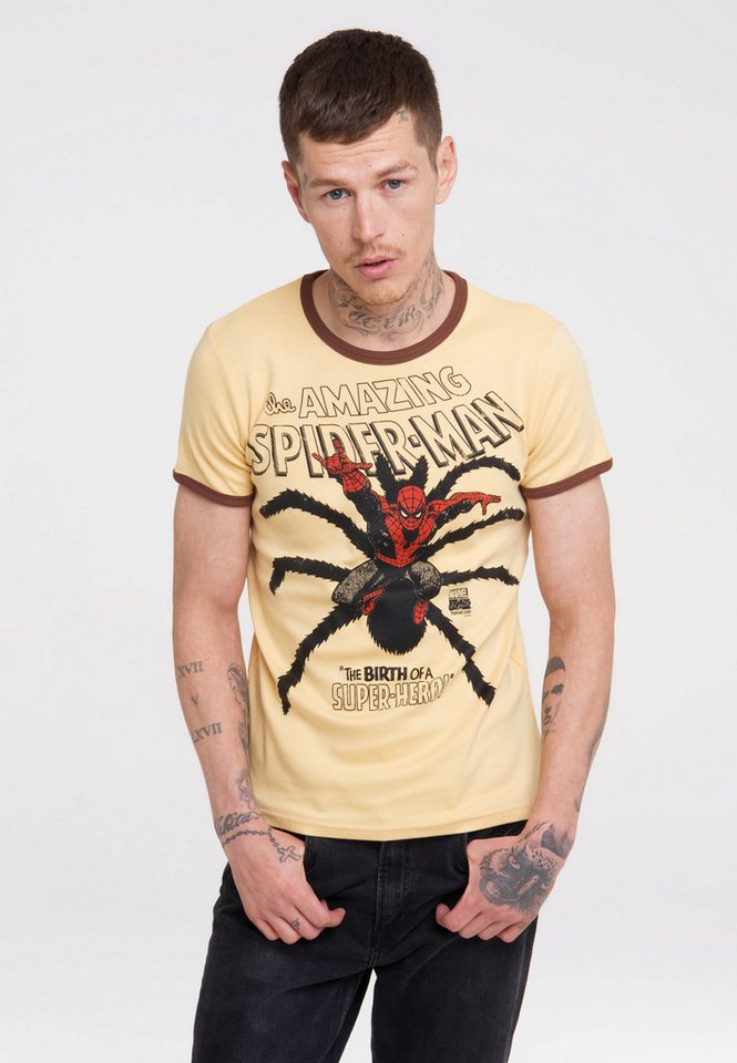 LOGOSHIRT T-Shirt Spider-Man mit detailliertem Print von LOGOSHIRT