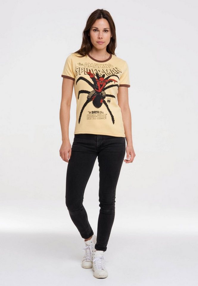 LOGOSHIRT T-Shirt Spider-Man mit lizenziertem Originaldesign von LOGOSHIRT