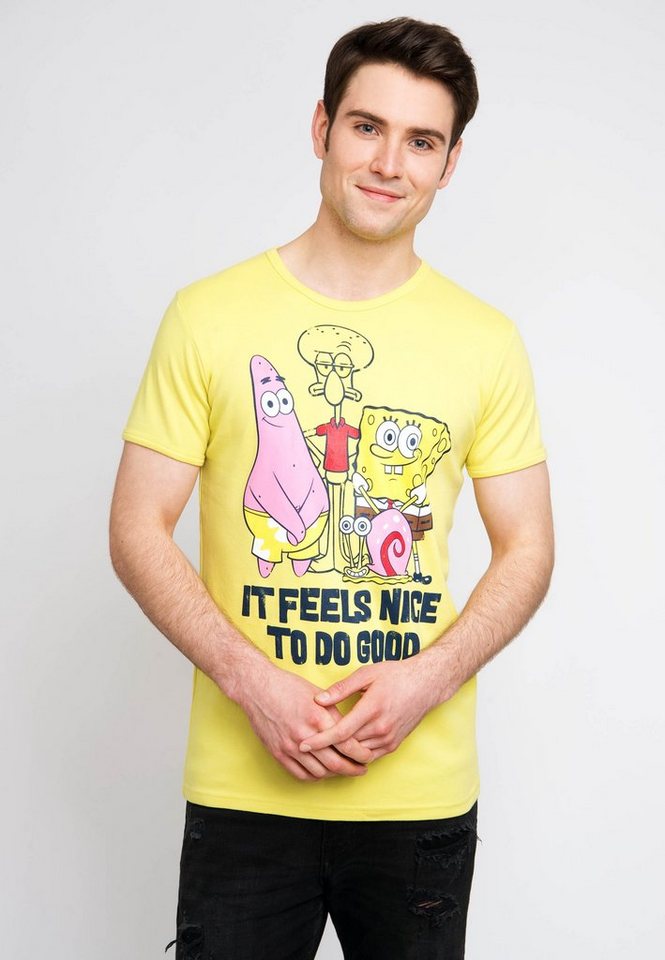 LOGOSHIRT T-Shirt Spongebob mit witzigem Statement-Print von LOGOSHIRT