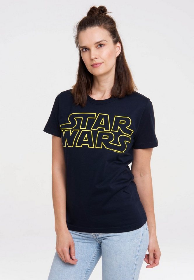 LOGOSHIRT T-Shirt Star Wars Logo mit lizenziertem Print von LOGOSHIRT