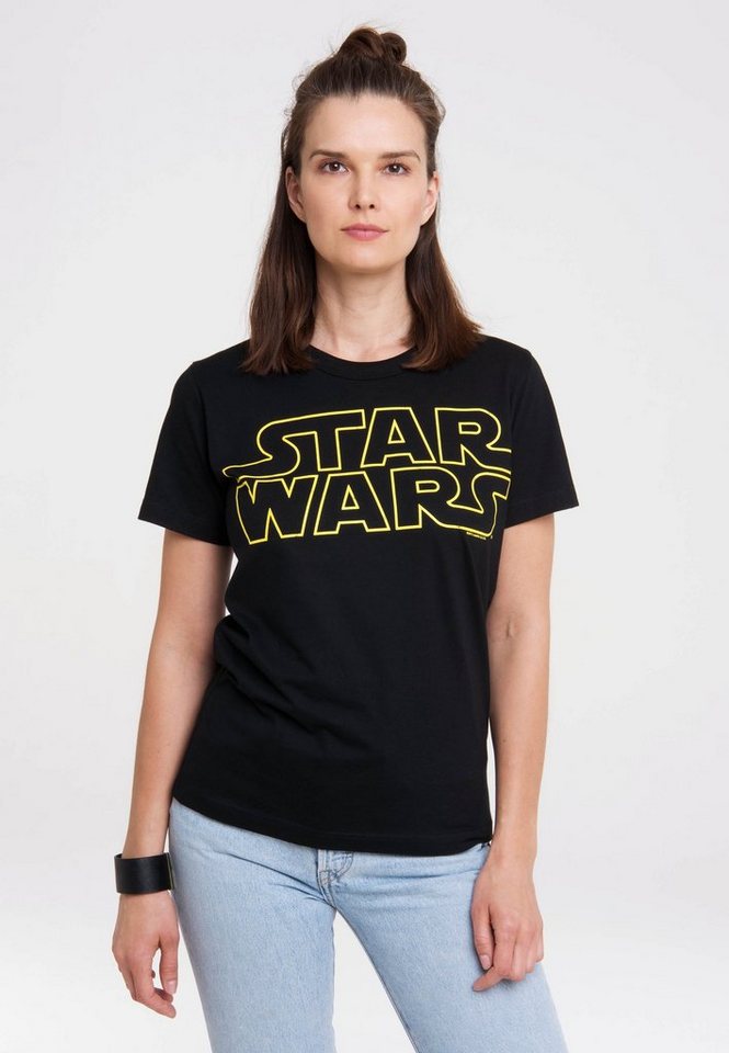 LOGOSHIRT T-Shirt Star Wars Logo mit lizenziertem Print von LOGOSHIRT