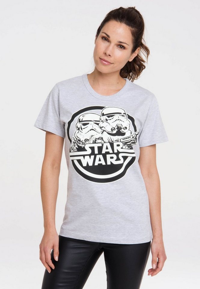 LOGOSHIRT T-Shirt Star Wars - Stormtrooper mit lizenziertem Print von LOGOSHIRT