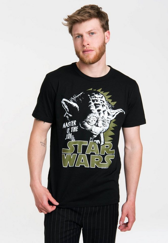 LOGOSHIRT T-Shirt Star Wars mit tollem Yoda-Frontdruck von LOGOSHIRT